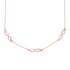 Colier infinit argint placat cu aur roz cu pietre DiAmanti Z1534NRG-DIA (Argint 925‰ 2,6 g.)